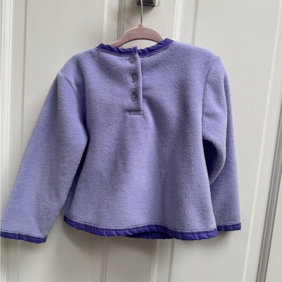 My Little Pony 3T Girls Purple Fleece Crewneck Sweatshirt with Unicorn & Flower - Picture 6 of 6